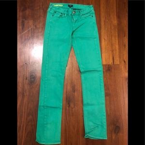 EUC Women’s Green J. Crew Matchstick Pant Size 25
